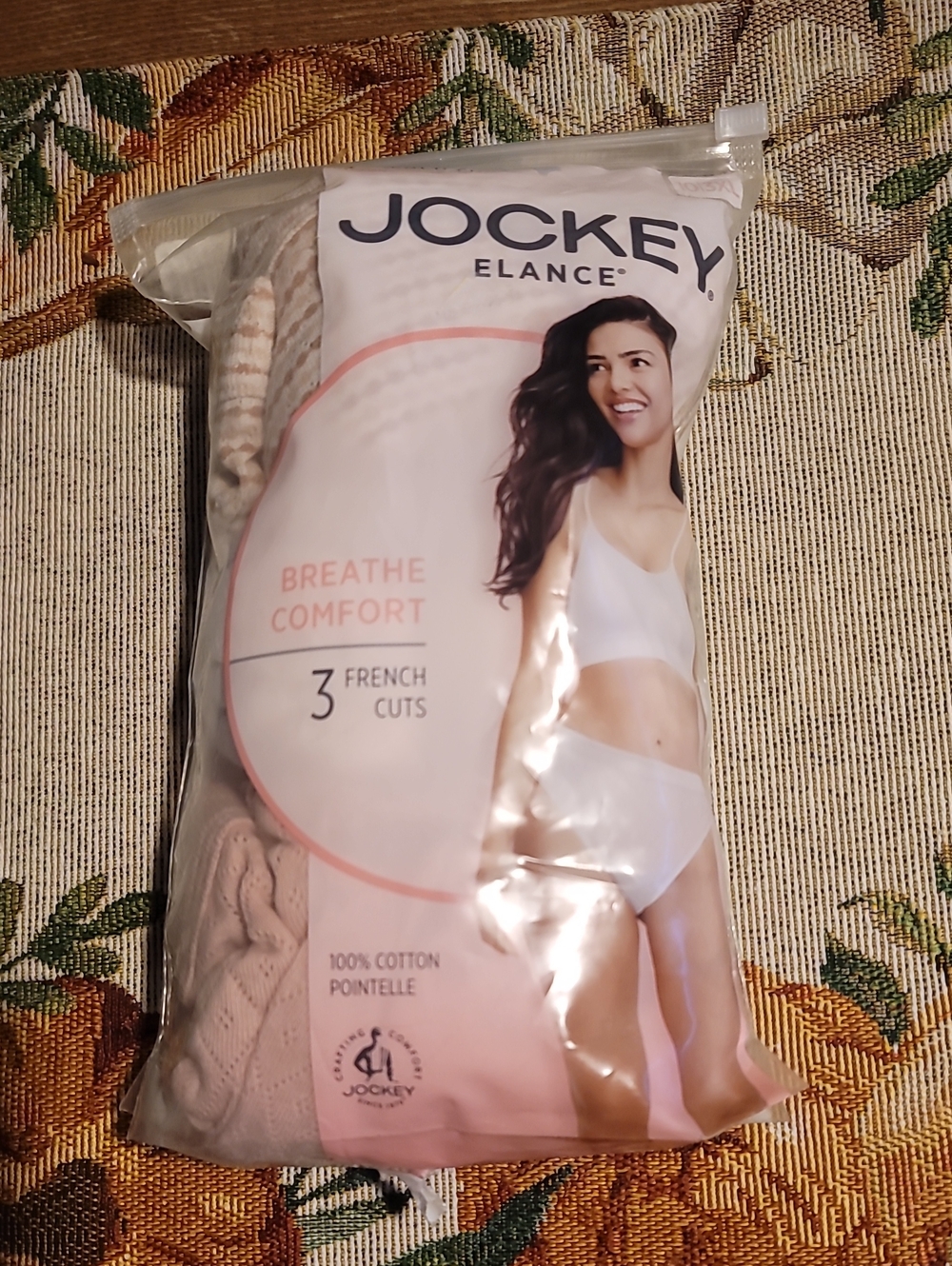 Jockey Comfort Elance Women’s French Cut 100% Cotton Briefs - 3 Pack ~size 10